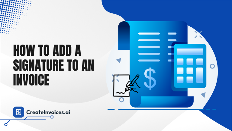 Add a Signature to an Invoice